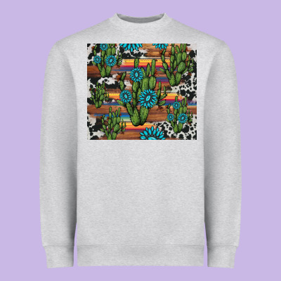 Cactus Gemstone Heavyweight Sweatshirt Designed By Adodesignshop