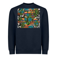 Navy cactus gemstone Heavyweight Sweatshirt - AdoDesignShop