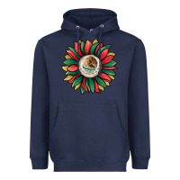 Navy mexican sunflower Heavyweight Hoodie - Jasminsmagicworld
