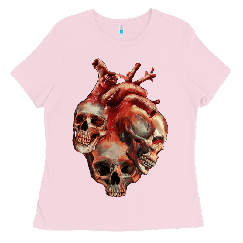 Heart Skulls Ladies Tee by RanaPortraitStore | Teevron