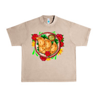 French Oak empanadas plate and roses Urban Heavy Tee - AdoDesignShop