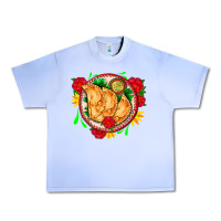 Grape Ice empanadas plate and roses Urban Heavy Tee - AdoDesignShop