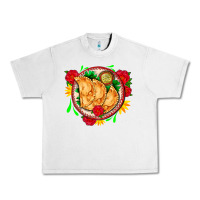 Lunar Rock empanadas plate and roses Urban Heavy Tee - AdoDesignShop