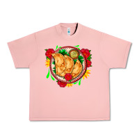 Salmon empanadas plate and roses Urban Heavy Tee - AdoDesignShop