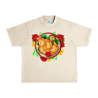 Sandshell empanadas plate and roses Urban Heavy Tee - AdoDesignShop