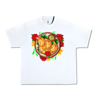 White empanadas plate and roses Urban Heavy Tee - AdoDesignShop