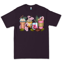 Plum flowers coffee cups Premium Tee - Zillion Design Studio