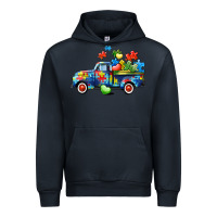 Navy Autism truck Urban Hoodie - CowGirlArtShop