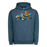 Pigment Midnight Navy Autism truck Urban Hoodie - CowGirlArtShop