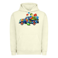 Pigment Pistachio Autism truck Urban Hoodie - CowGirlArtShop