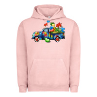 Pigment Salmon Autism truck Urban Hoodie - CowGirlArtShop