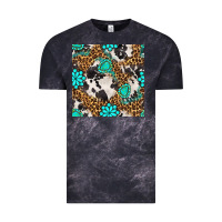 Cloud Black western turquoise seamless pattern Vintage Tee - BundleAndBundleShop