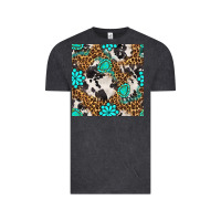 Vintage Black western turquoise seamless pattern Vintage Tee - BundleAndBundleShop