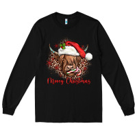 Black mooey christmas cow Long Sleeve Tee - JahusDesignShop
