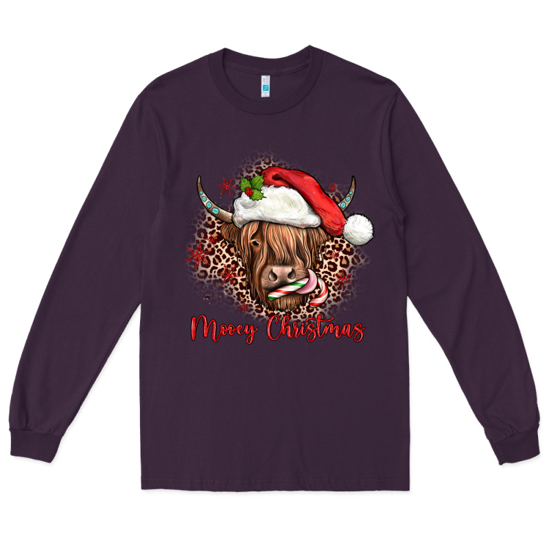 Mooey Christmas Cow Long Sleeve Tee by JahusDesignShop | Teevron