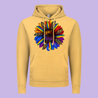 Pride Sunflower Vintage Hoodie Designed By Jahusdesignshop