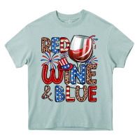 Arona red wine and blue Heavy Core Tee - Zillion Design Studio