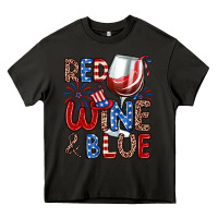 Asphalt red wine and blue Heavy Core Tee - Zillion Design Studio