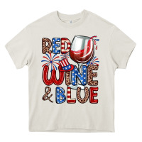 Cream red wine and blue Heavy Core Tee - Zillion Design Studio