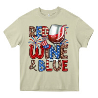 Mossy red wine and blue Heavy Core Tee - Zillion Design Studio