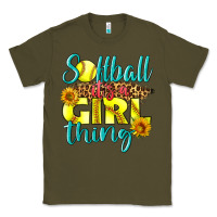 Army Green softball it's a girl thing Classic Tee - LillyAllenDesigns