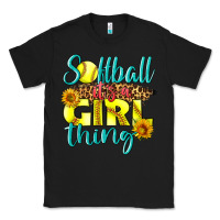 Black softball it's a girl thing Classic Tee - LillyAllenDesigns