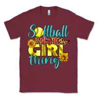 Burgundy softball it's a girl thing Classic Tee - LillyAllenDesigns
