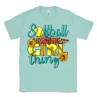 Seafoam softball it's a girl thing Classic Tee - LillyAllenDesigns