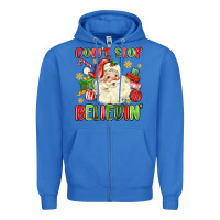 True Royal don't stop believin' Zipper Hoodie - MaliasSmallBusiness