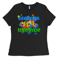 Black grandma of a warrior Ladies Tee - Zillion Design Studio