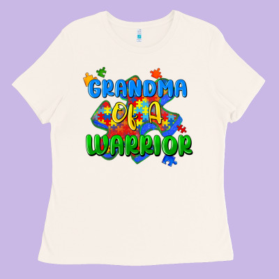 Grandma Of A Warrior Ladies Tee Designed By Zillion Design Studio