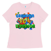 Bubblegum Pink grandma of a warrior Ladies Tee - Zillion Design Studio