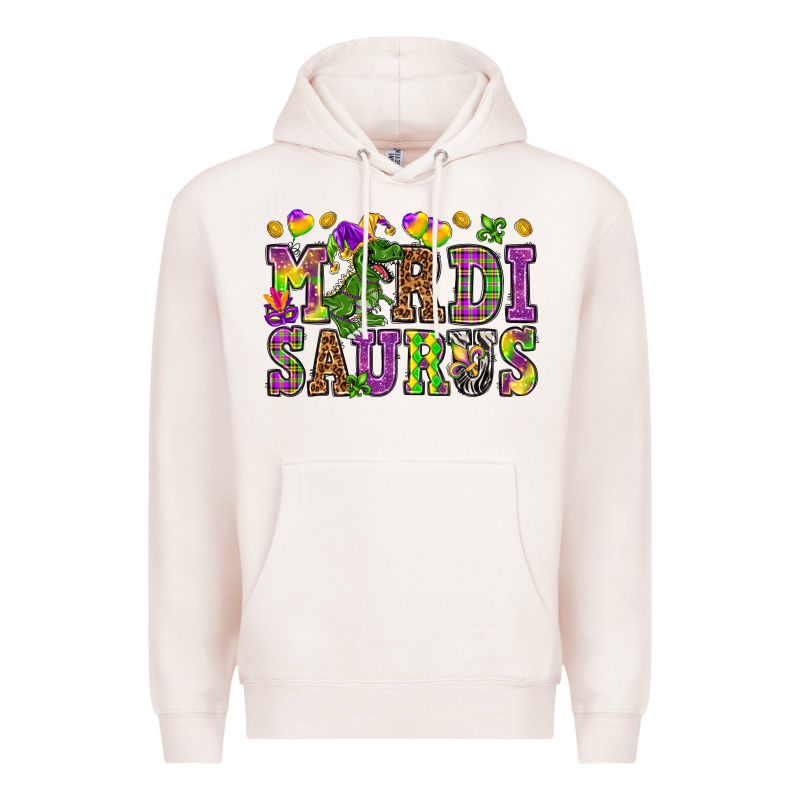 Mardi Saurus Premium Hoodie by NancyCooperArtShop | Teevron