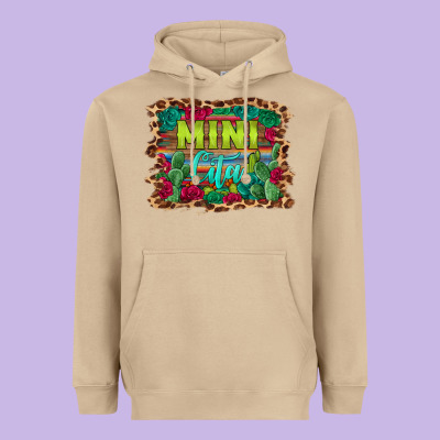 Mini Cita Serape Background Heavyweight Hoodie Designed By Barkaloodesign