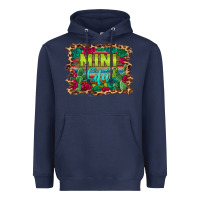 Navy mini cita serape background Heavyweight Hoodie - BarkalooDesign