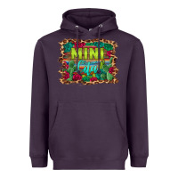 Plum mini cita serape background Heavyweight Hoodie - BarkalooDesign