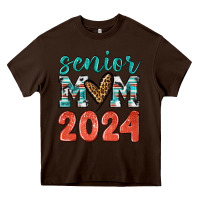 Chocolate Brown senior mom 2024 tbw Heavy Core Tee - texasbilliewilder