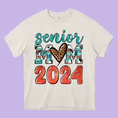 Senior Mom 2024 Tbw Heavy Core Tee Designed By Texasbilliewilder
