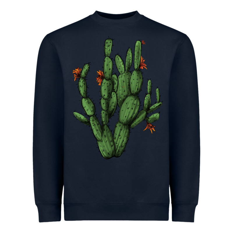 Cactus With Flowers Heavyweight Sweatshirt by AdoDesignShop | Teevron