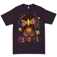 Plum bead me mardi gras afro messy bun Premium Tee - texasbilliewilder
