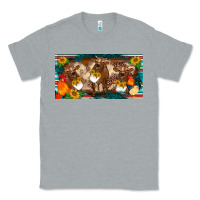 Heather Grey western cow cockerel chick  serape leopard sunflowers license plate te Classic Tee - BarkalooDesign