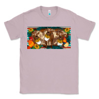Lilac western cow cockerel chick  serape leopard sunflowers license plate te Classic Tee - BarkalooDesign