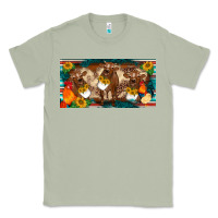 Matcha western cow cockerel chick  serape leopard sunflowers license plate te Classic Tee - BarkalooDesign