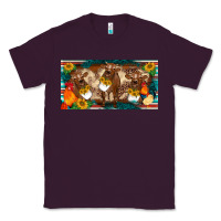 Plum western cow cockerel chick  serape leopard sunflowers license plate te Classic Tee - BarkalooDesign