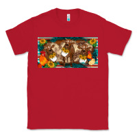 Red western cow cockerel chick  serape leopard sunflowers license plate te Classic Tee - BarkalooDesign