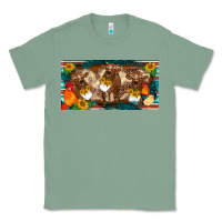 Sage western cow cockerel chick  serape leopard sunflowers license plate te Classic Tee - BarkalooDesign