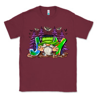 Burgundy Joy Halloween Gnome Classic Tee - CowhideDigitalArt