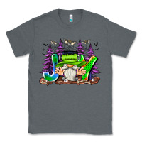 Charcoal Heather Joy Halloween Gnome Classic Tee - CowhideDigitalArt