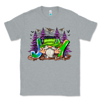 Heather Grey Joy Halloween Gnome Classic Tee - CowhideDigitalArt