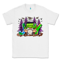 White Joy Halloween Gnome Classic Tee - CowhideDigitalArt